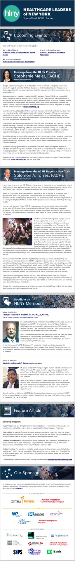 HLNY Spring 2016 Newsletter